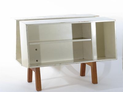 Appraisal: Isokon Donkey Mark II' an Isokon plywood book shelf designed