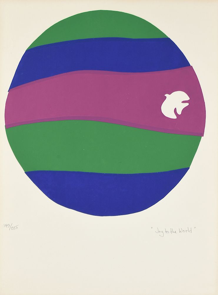 Appraisal: in the manner of IVAN CHERMAYEFF American - A SILKSCREEN