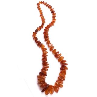 Appraisal: Strand of Amber Beads Strand of amber beads L