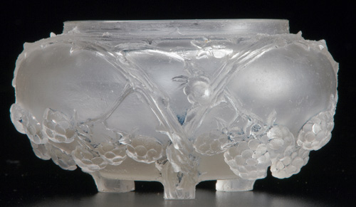 Appraisal: R LALIQUE Cire Perdue vase Trepied Entrelacs Epines Et Meres