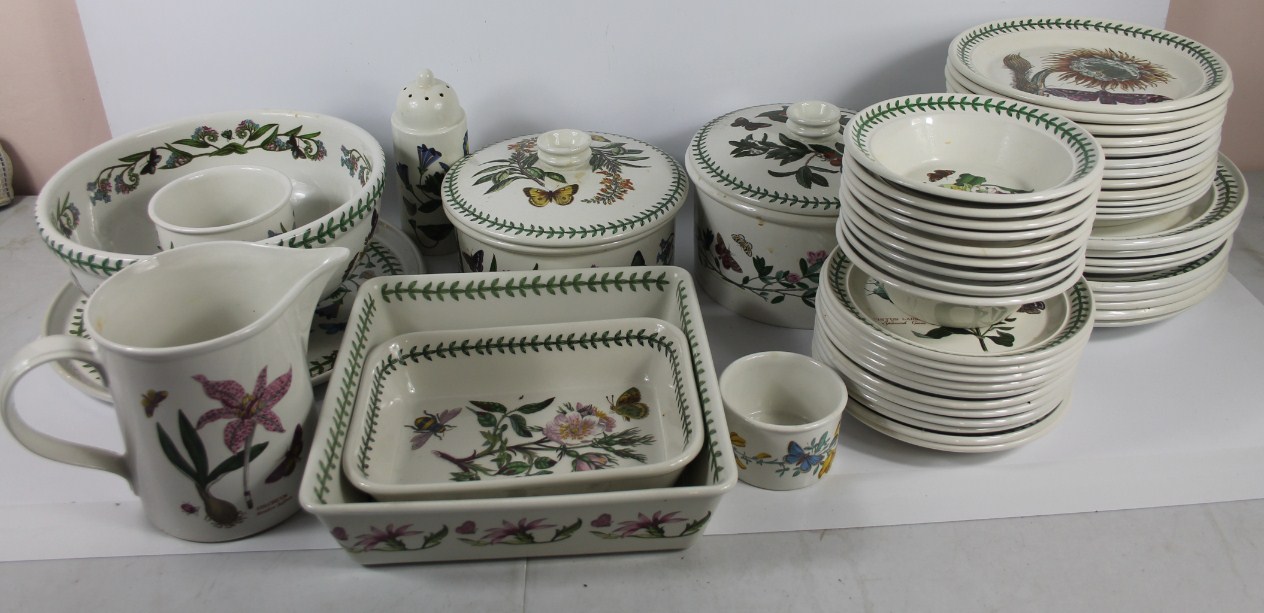 Appraisal: A Portmeirion pottery part dinner service decorated in the Botanic