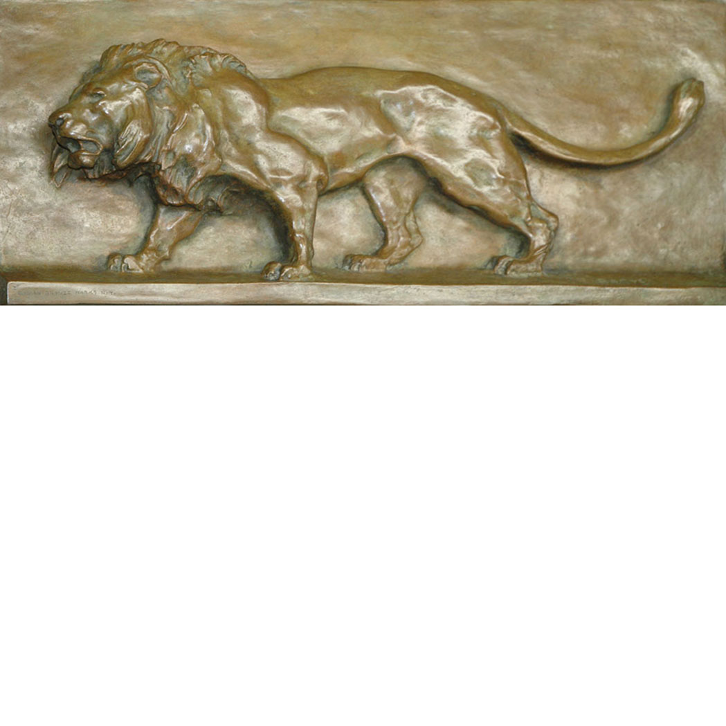 Appraisal: Antoine-Louis Barye French - Lion from the July Column Signed