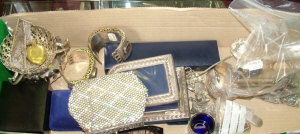 Appraisal: A quantity of silver silver plate and jewellery to include