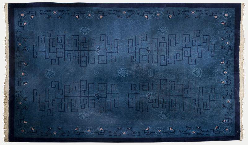 Appraisal: Chinese Room Size Rug circa s cotton base blue field