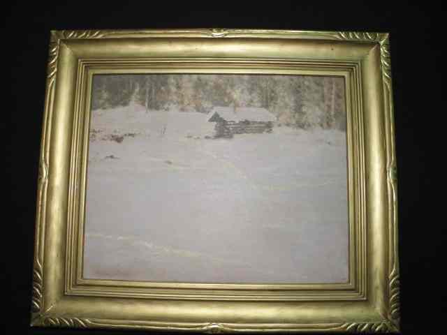 Appraisal: Franz Johnston oil on board painting Titled on reverse ''Northern