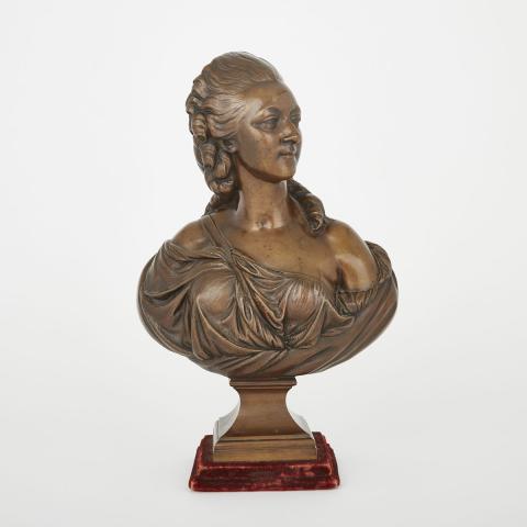 Appraisal: French Bronze Bust of Madame du Barry After the Model