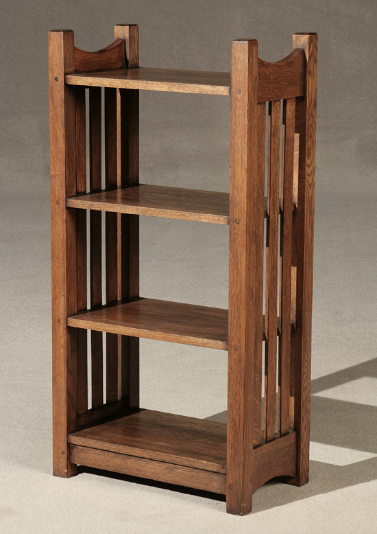 Appraisal: Knaus Mfg Co Arts Crafts Oak Book Stand First Quarter