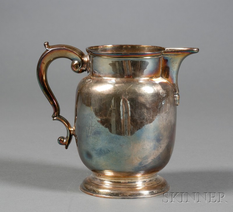 Appraisal: George II Silver Milk Jug London maker probably Richard Bayley