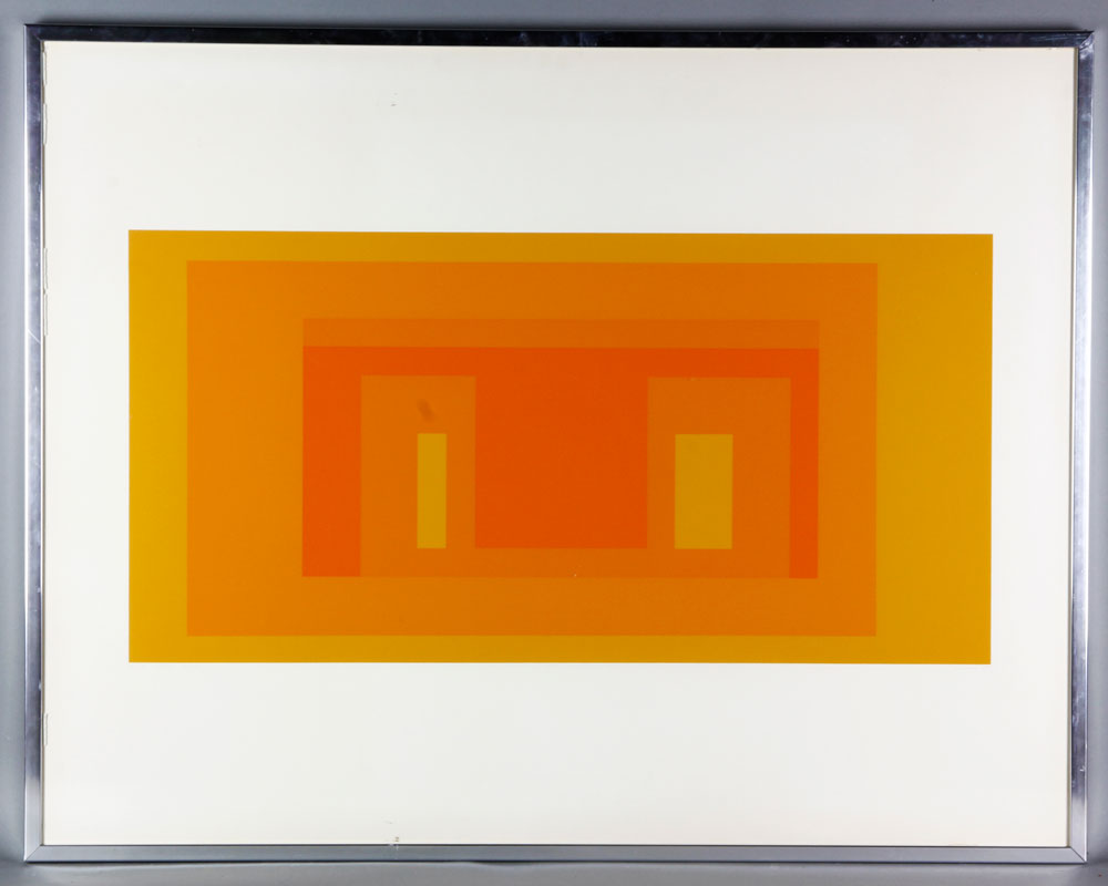 Appraisal: - Albers Six Variants Silkscreen Josef Albers American German -