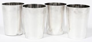 Appraisal: JAPANESE STERLING MINT JULEP CUPS SET OF JAPANESE STERLING MINT