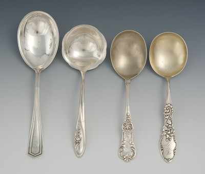 Appraisal: A Group of Four Sterling Silver Utensils Including by Frank