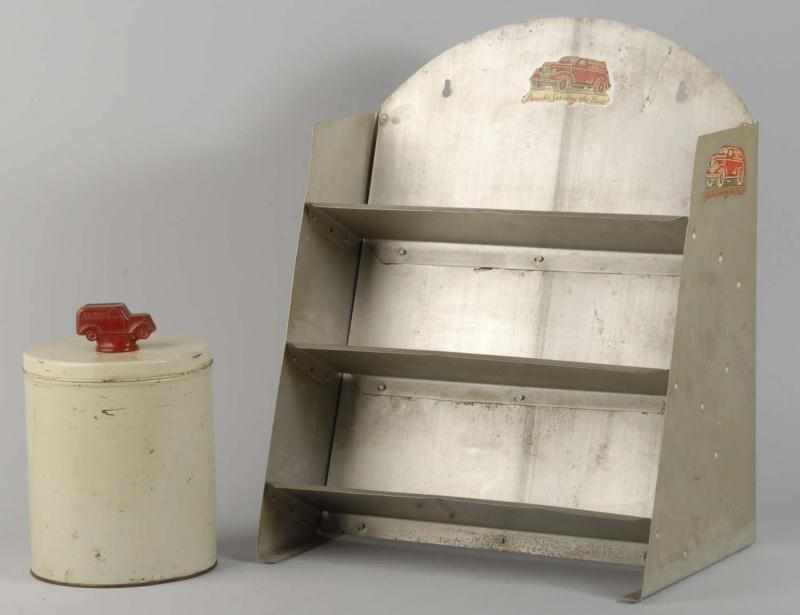 Appraisal: Tin Gordon's Potato Chip Display Rack Canister Description Includes original