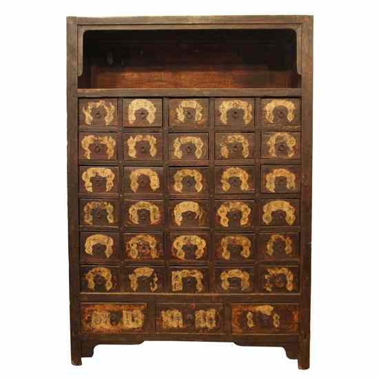 Appraisal: A Chinese Apothecary Medicine Cabinet mid th century having an