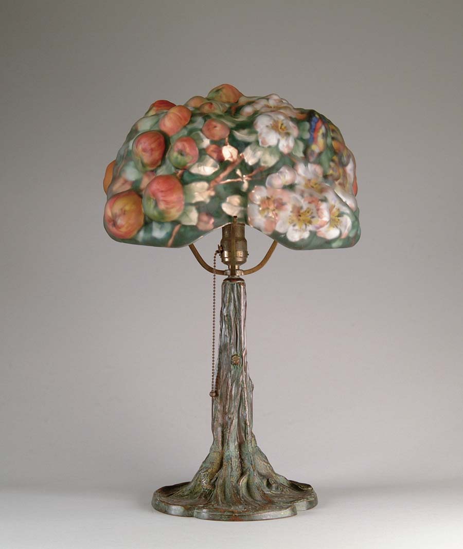 Appraisal: IMPORTANT PAIRPOINT APPLE TREE LAMP As pictured on the cover