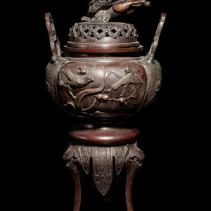 Appraisal: A Japanese Bronze Incense Burner LATE MEIJI PERIOD TH CENTURY