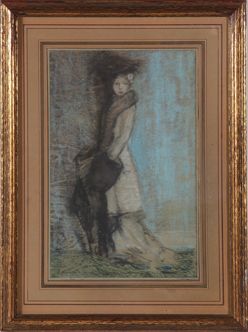 Appraisal: Everett Shinn New York - FLORENCE SCOVEL SHINN pastel and