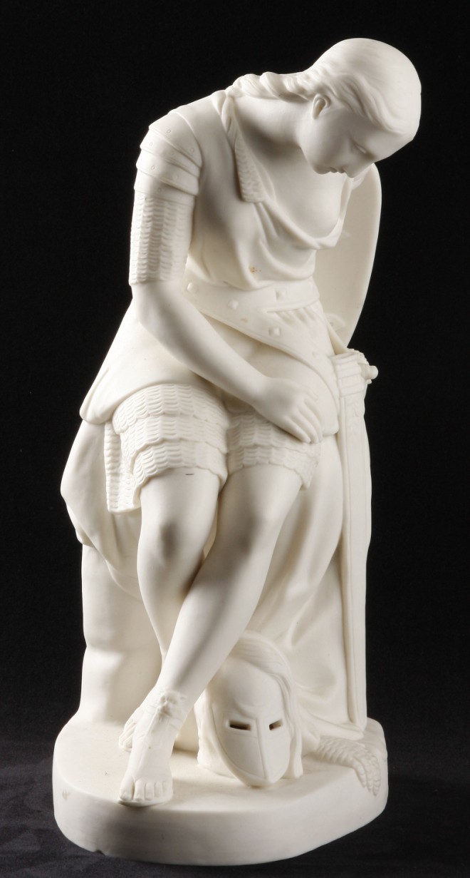 Appraisal: Clorinda parian figure t inscribed John Bell February S