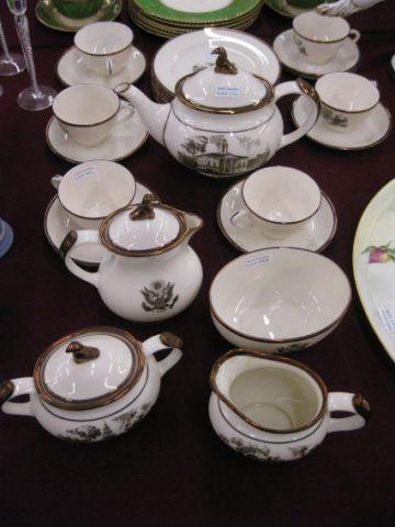 Appraisal: pcs Lenox China Architect Tea Set historical designs service for