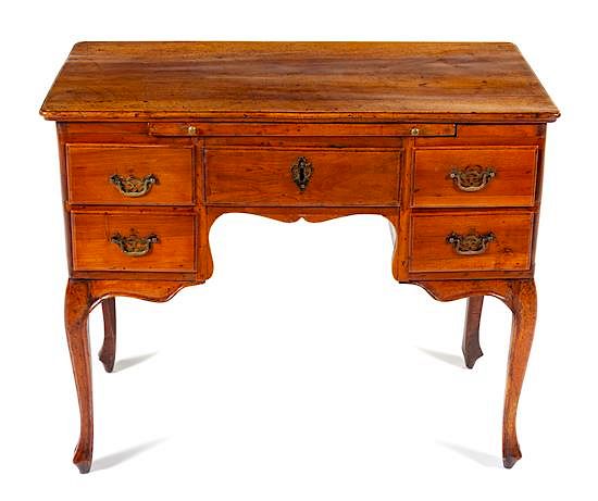 Appraisal: An Italian Ladies Writing Desk An Italian Walnut Lady's Writing