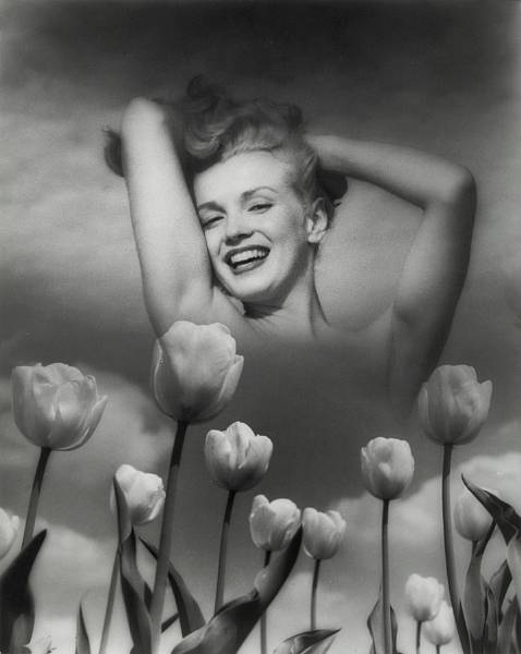 Appraisal: A Marilyn Monroe trippy black and white photograph by Andre