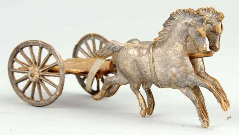 Appraisal: German Dresden Chariot with Horses Ornament Condition Very Good