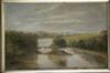 Appraisal: OOC- Victorian landscape 'Burton's bridge Kittery Maine' signed illegibly ll