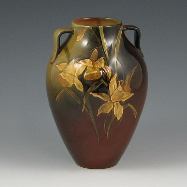 Appraisal: Rookwood vase from with daffodils by Harriette Rosemary Strafer and