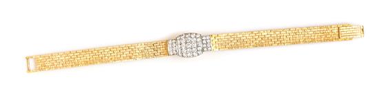 Appraisal: Sale Lot An Karat Yellow Gold and Diamond Surprise Watch