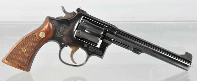 Appraisal: Smith Wesson Pistol Description Serial K- Cal GA S W