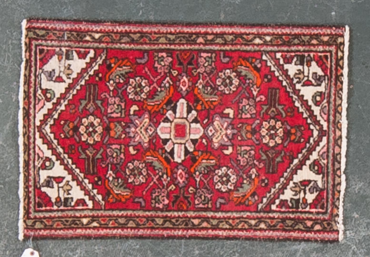 Appraisal: Persian Hamadan scatter rug approx x Iran circa