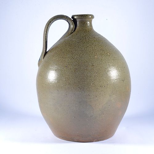 Appraisal: BILLY RAY HUSSEY SALT GLAZE JUGsigned on bottom numbered kiln