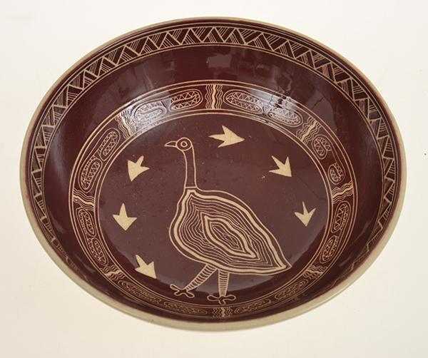 Appraisal: M C P SYDNEY BY ORPHEUS BOWL WITH ABORIGINAL STYLE