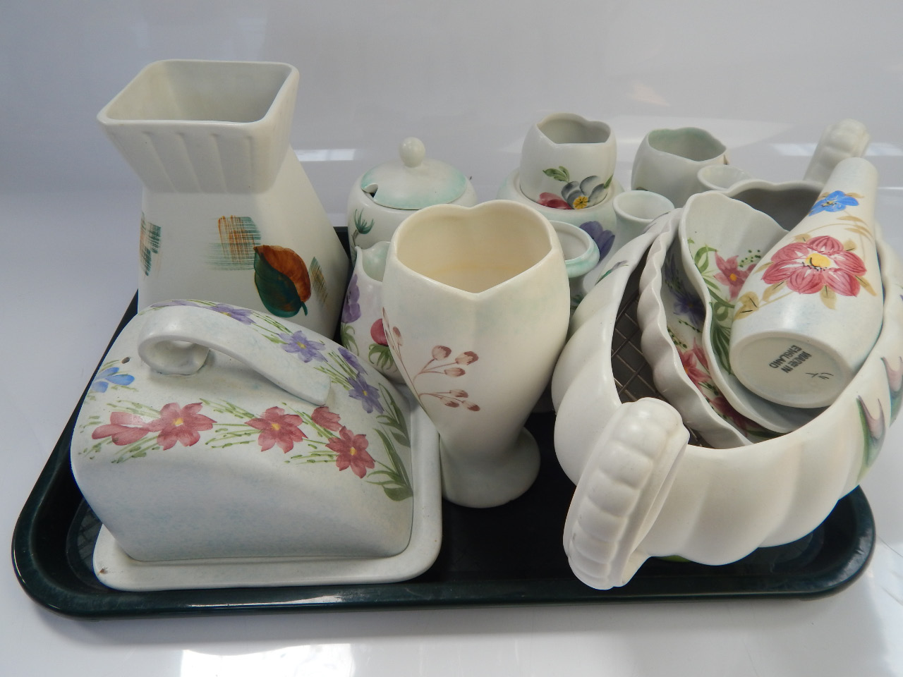 Appraisal: Radford ware comprising vases cheese dishes table centres etc tray