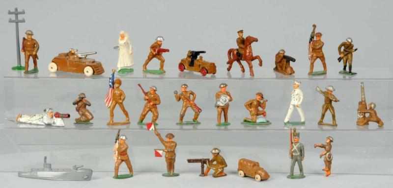 Appraisal: Lot of Dimestore Toy Soldiers Description Consists of higher-grade Barclay