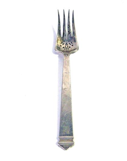 Appraisal: Sterling silver salad serving forktiffany co new york th century