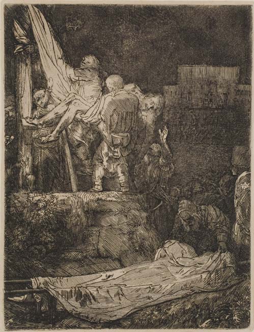 Appraisal: REMBRANDT VAN RIJN The Descent from the Cross by Torchlight