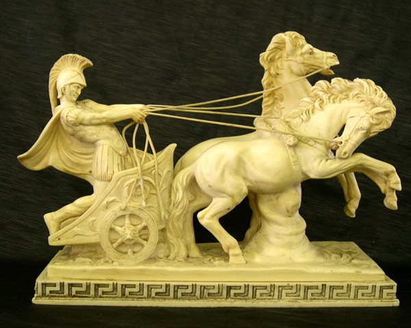 Appraisal: After Antelma Santini Italian born Ivory-finished weighted plaster group of