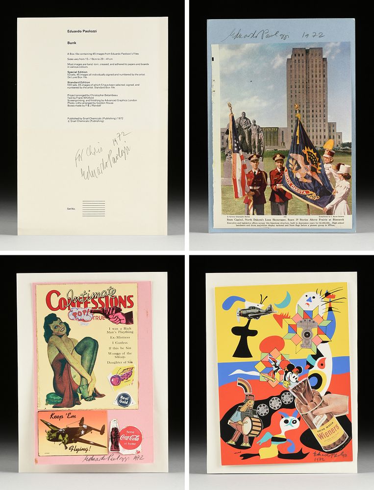 Appraisal: SIR EDUARDO LUIGI PAOLOZZI CBE RA British - A PORTFOLIO