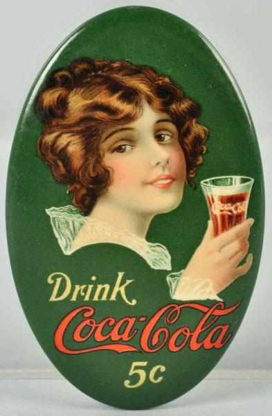 Appraisal: Coca-Cola Pocket Mirror Strong bright color with only a few