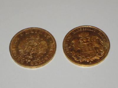 Appraisal: TWO HAMBERG MARKS PIECES dated and