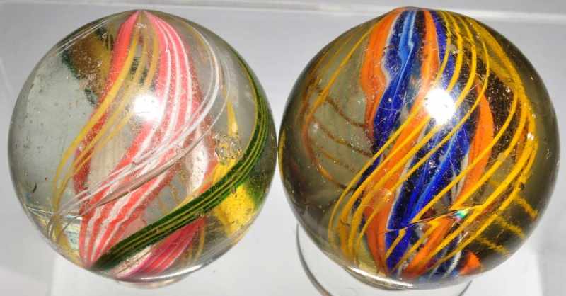 Appraisal: Lot of Large Divided Core Marbles Description One is a