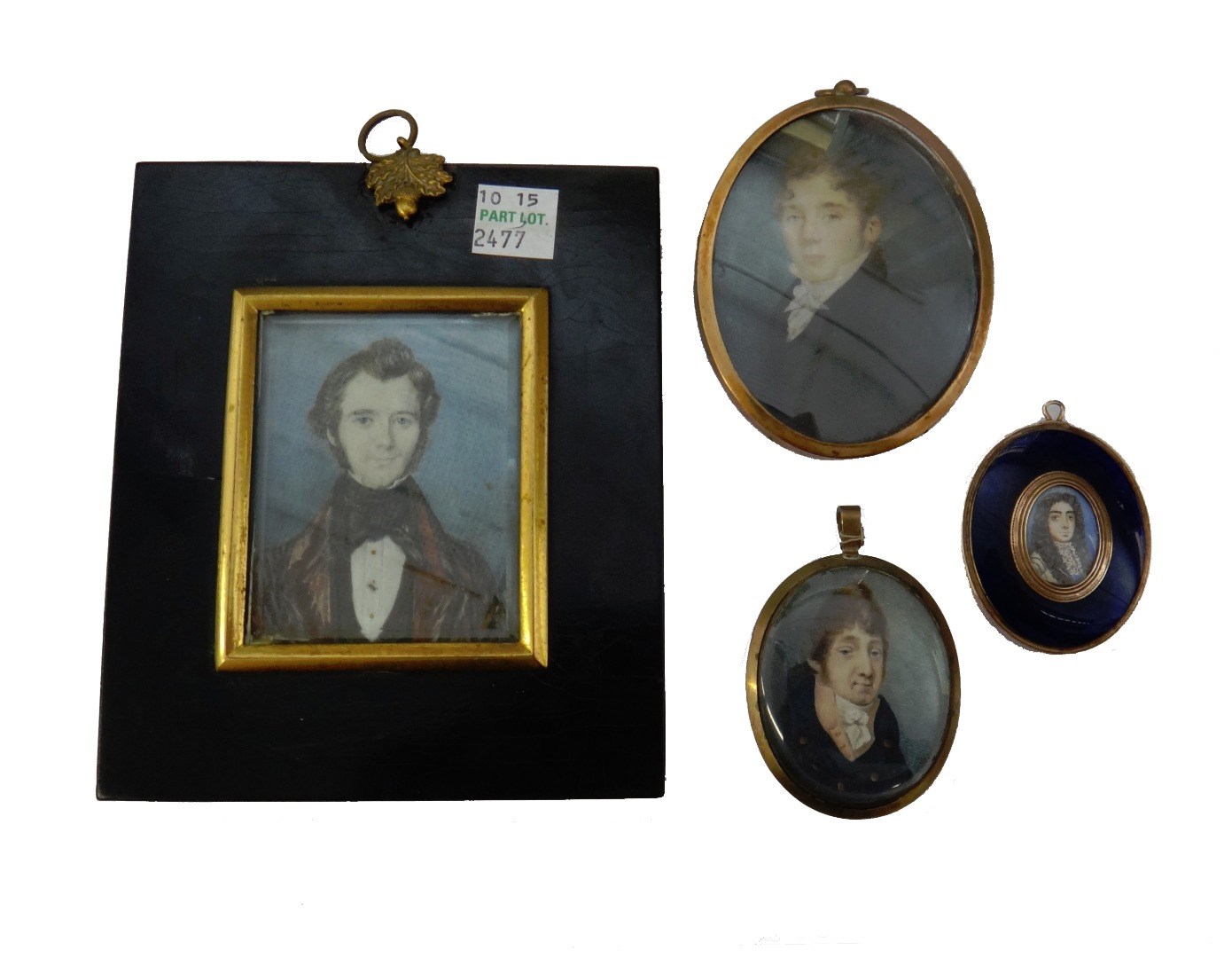 Appraisal: Late th century English school style portrait miniature on ivory