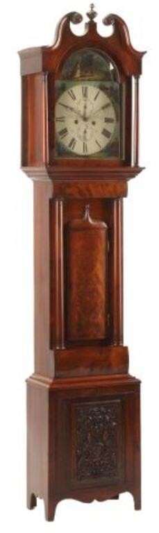 Appraisal: Scottish mahogany longcase clock dial inscribed C Shedden Perth Charles