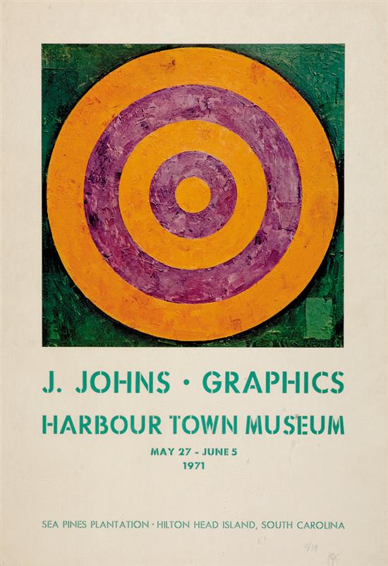 Appraisal: Jasper Johns New York b J JOHNS - GRAPHICS exhibition