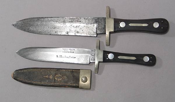 Appraisal: A lot of two English dirk knives by Westaprobably rd