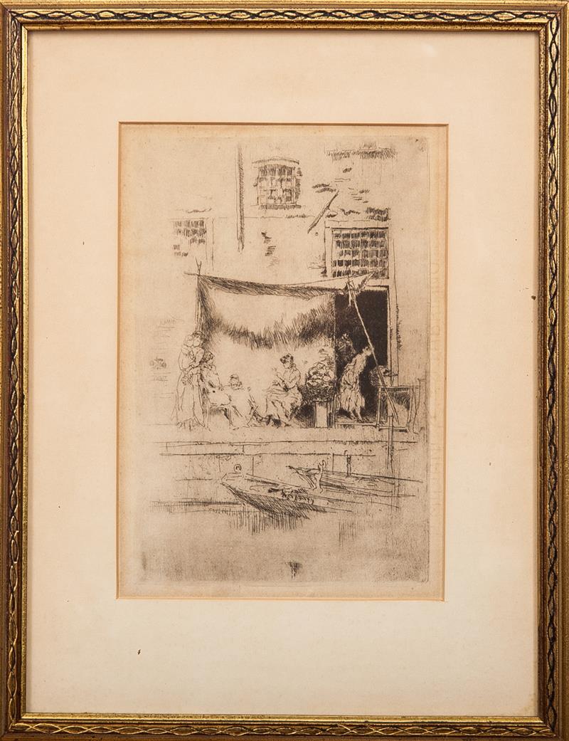 Appraisal: After James Abbot McNeil Whistler - Fruit Stall Collotype on