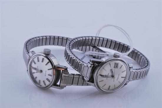 Appraisal: TWO LADIES WRISTWATCHES INCLUDING OMEGA AND TISSOT