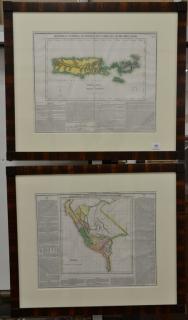 Appraisal: Set of four maps Geographical Historical and Statistical Maps of