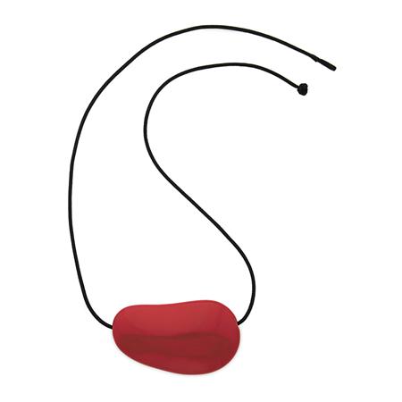 Appraisal: Elsa Peretti Red Lacquer Bean Pendant Estimate -