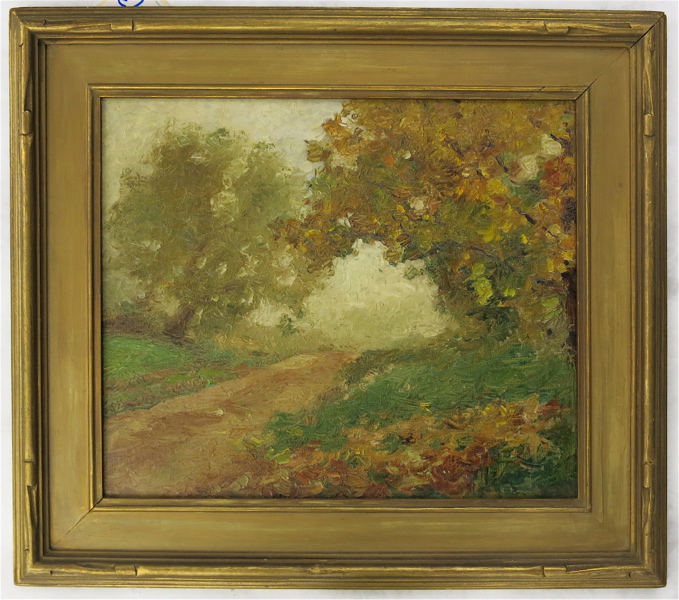 Appraisal: ATTRIBUTED TO CHARLES MORGAN McILHENNEY OIL ON CANVAS LAID ON